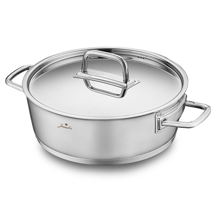 Jumbo Felix 8 Parça İndüksiyon Tabanlı Çelik Tencere Seti