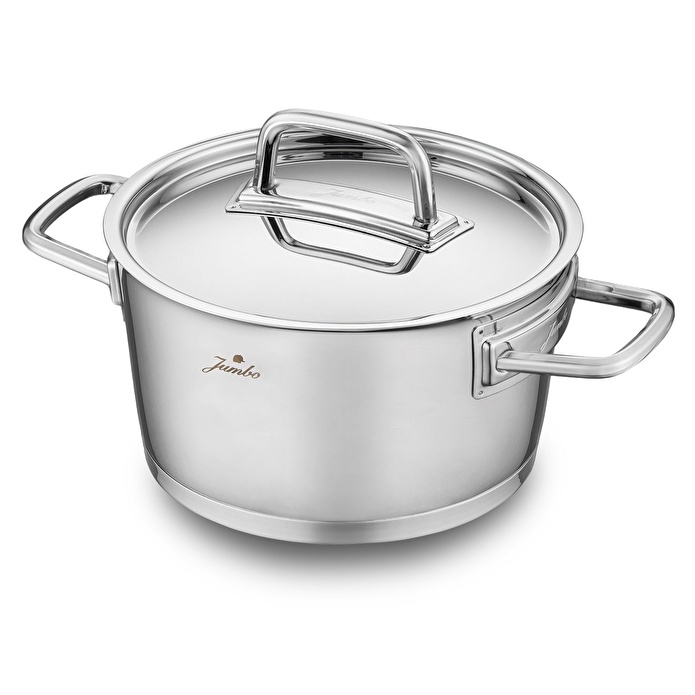 Jumbo Felix 8 Parça İndüksiyon Tabanlı Çelik Tencere Seti