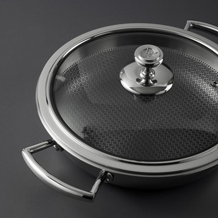 Jumbo Gourmet İndüksiyon Tabanlı Çelik Pilav Tenceresi 24 cm