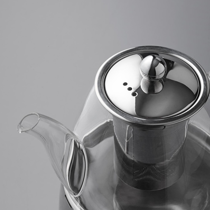 Jumbo 6500 Cam Demlikli Full Metal Sap İndüksiyon Tabanlı Çaydanlık