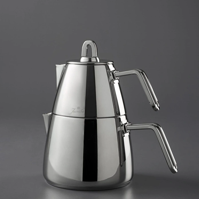 Jumbo Teos Metal Saplı İndüksiyon Tabanlı Çaydanlık