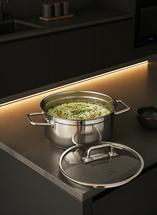 Jumbo Modena İndüksiyon Tabanlı Derin Tencere 24 cm