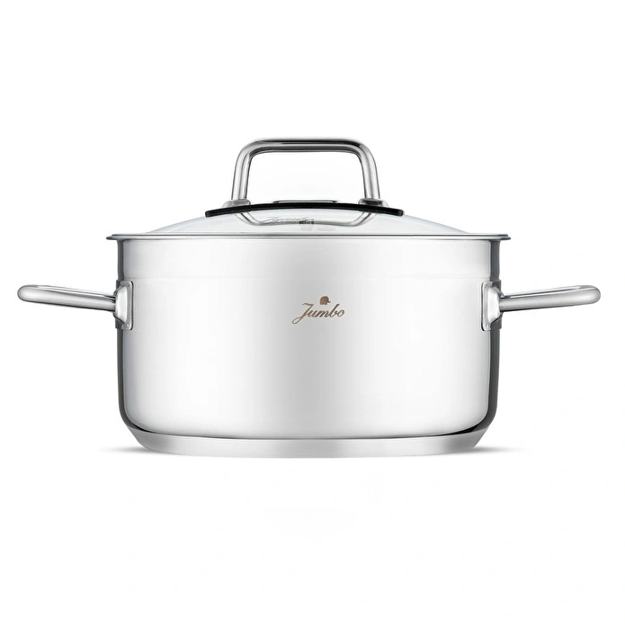 Jumbo Modena 8 Parça İndüksiyon Tabanlı Çelik Tencere Seti