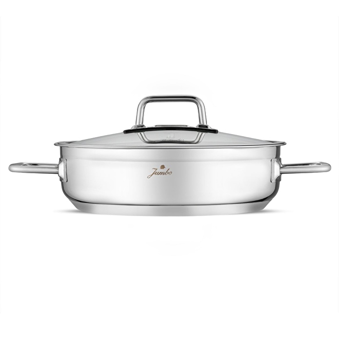 Jumbo Modena 8 Parça İndüksiyon Tabanlı Çelik Tencere Seti