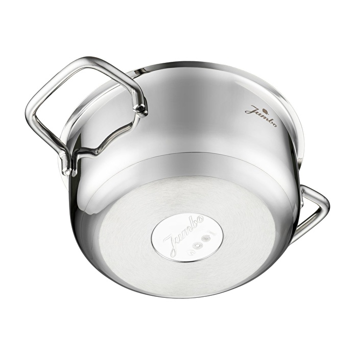 Jumbo Lyon 4 Parça İndüksiyon Tabanlı Çelik Midi Tencere Seti