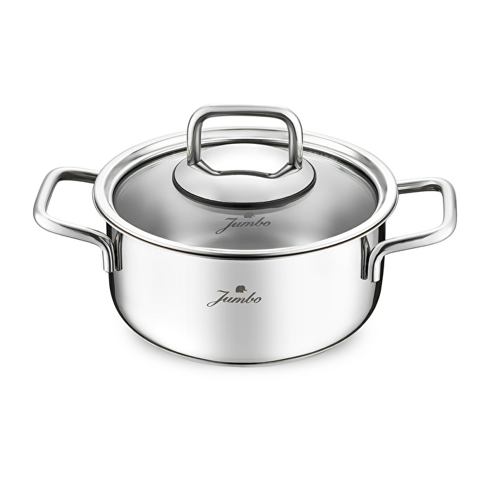 Jumbo Lyon 4 Parça İndüksiyon Tabanlı Çelik Midi Tencere Seti