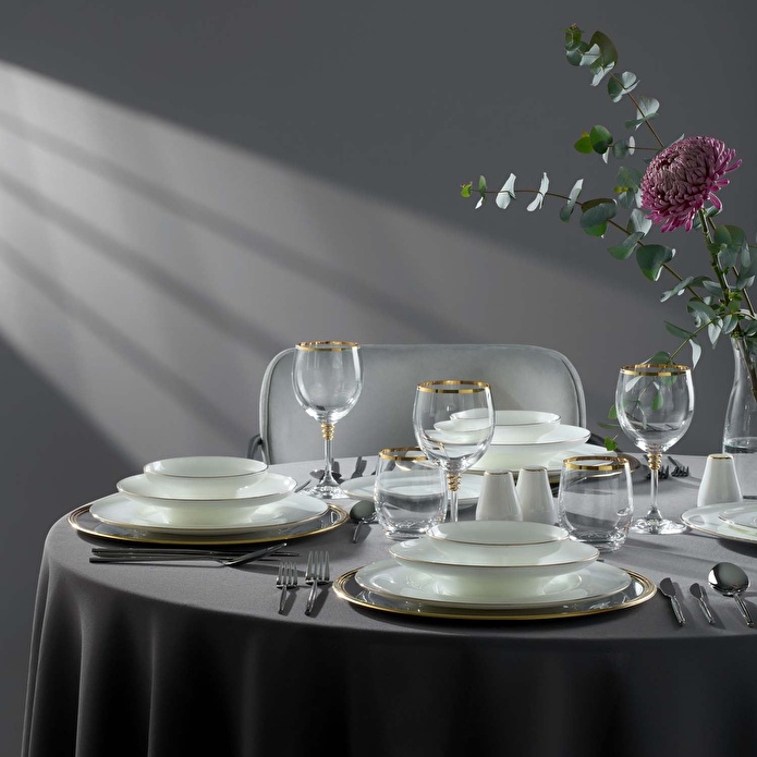 Jumbo Gold Star 60 Parça 12 Kişilik Yemek Takımı