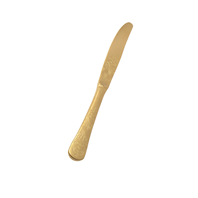 Jumbo Antique Titanyum Mat Gold 12 Kişilik 84 Parça Çatal Kaşık Bıçak Takımı