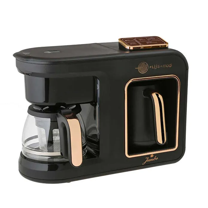 Jumbo Hatır Plus Mod 5in1 Çay ve Kahve Makinesi (Filtre+Közde Türk Kahvesi+Çay Demleme+Sütlü İçecek)