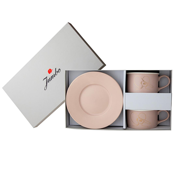 Jumbo Joy Bej Çay Fincan Takımı