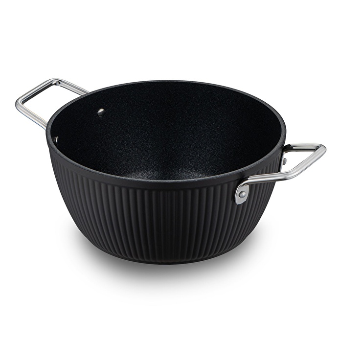 Jumbo Dublin Black 7 Parça İndüksiyon Tabanlı Granit Tencere Seti