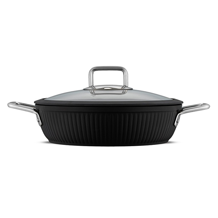 Jumbo Dublin Black 7 Parça İndüksiyon Tabanlı Granit Tencere Seti