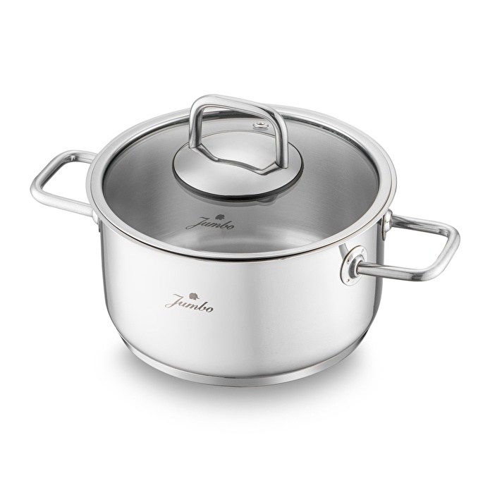 Jumbo Palermo 7 Parça İndüksiyon Tabanlı Çelik Tencere Seti