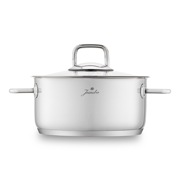 Jumbo Palermo 7 Parça İndüksiyon Tabanlı Çelik Tencere Seti