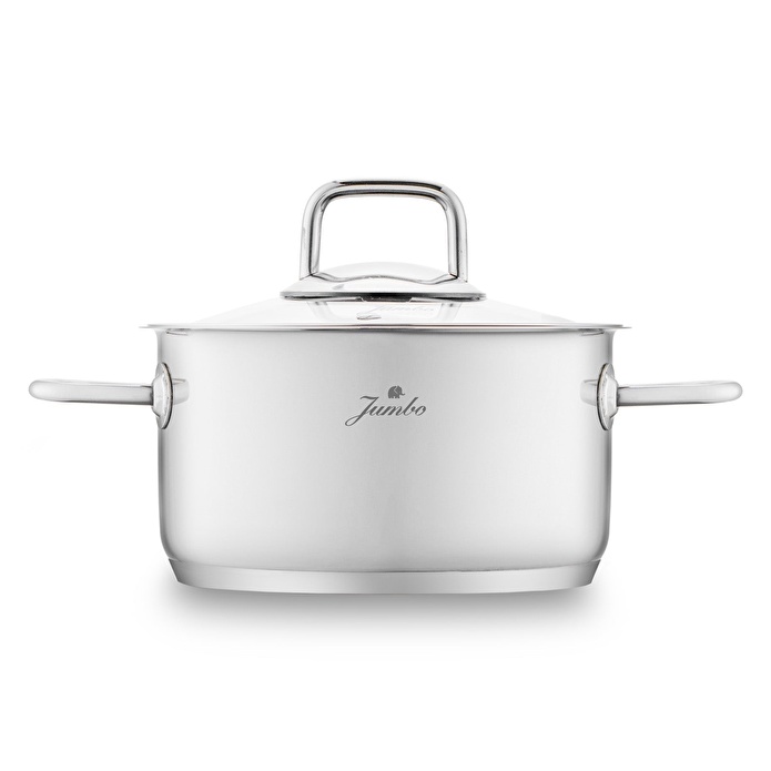 Jumbo Palermo 7 Parça İndüksiyon Tabanlı Çelik Tencere Seti