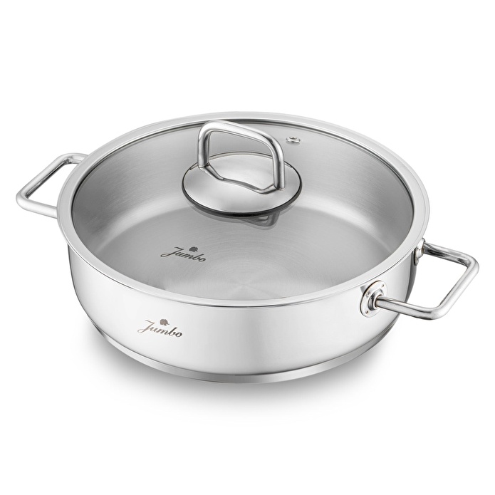 Jumbo Palermo 7 Parça İndüksiyon Tabanlı Çelik Tencere Seti