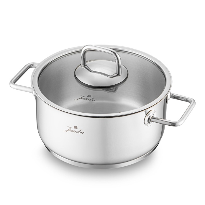 Jumbo Palermo 7 Parça İndüksiyon Tabanlı Çelik Tencere Seti