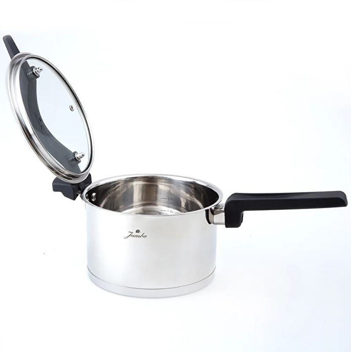 Jumbo Spark 8 Parça İndüksiyon Tabanlı Çelik Tencere Seti