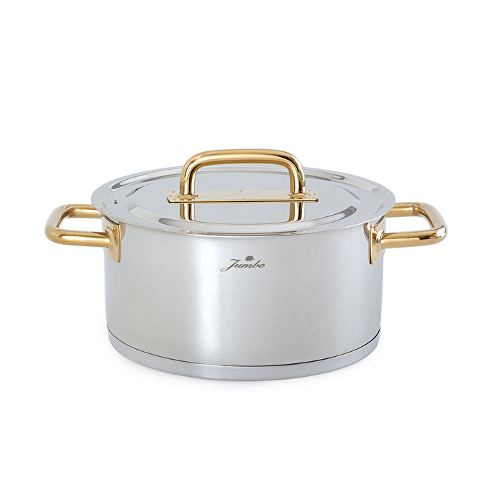 Jumbo Metalix Titanyum Gold İndüksiyon Tabanlı 8 Parça Tencere Seti