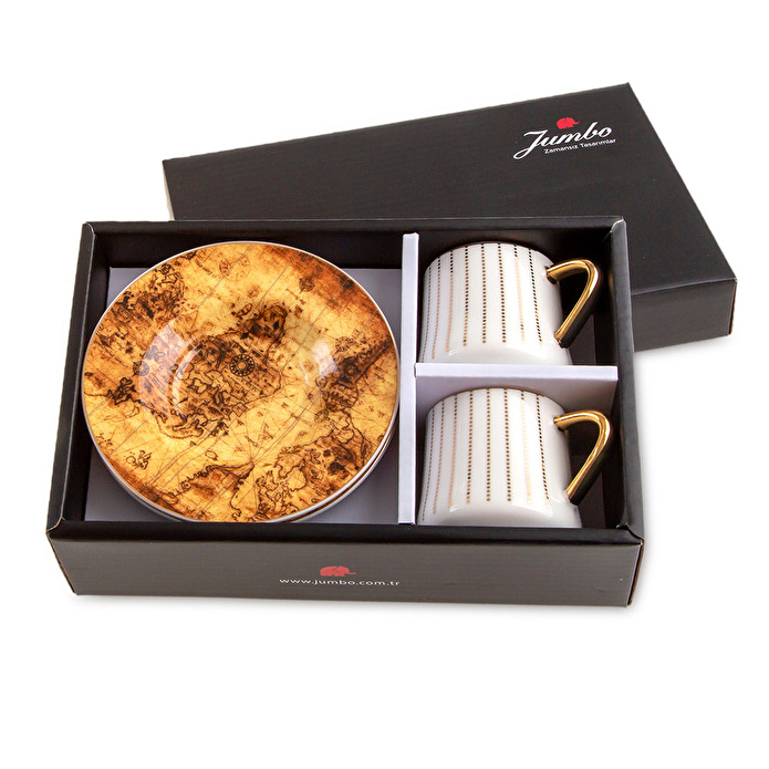 Jumbo World 2 Kişilik Kahve Fincan Takımı