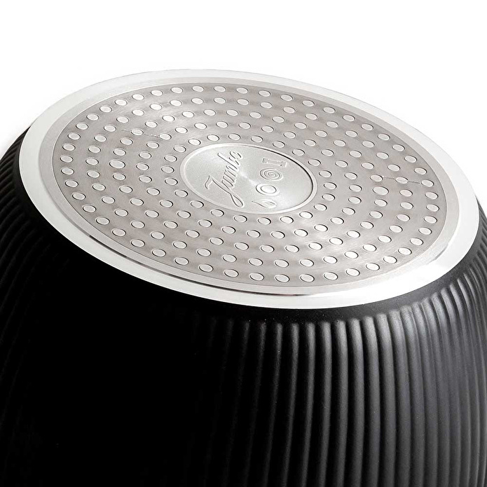 Jumbo Dublin Black İndüksiyon Tabanlı Derin Tencere 24 cm