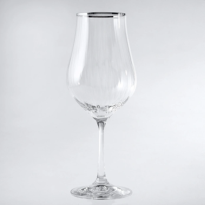 Jumbo Tulipa Platin 6'lı Kadeh Takımı 450 ml