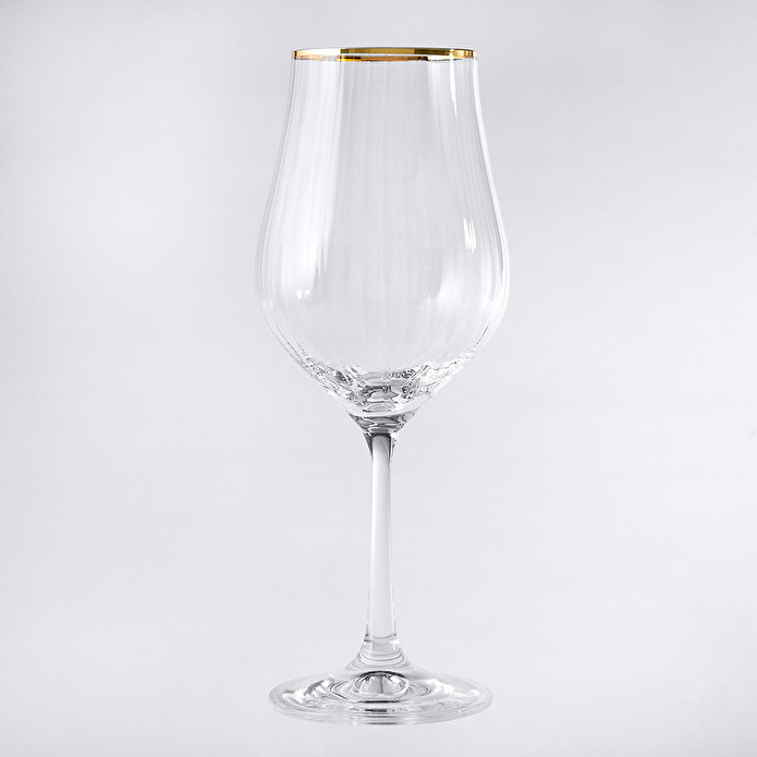 Jumbo Tulipa Gold 6'lı Ayaklı Kadeh 350 ml