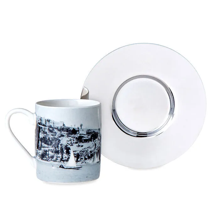 Jumbo X İstanbul Modern Othmar Pferschy-Karşı Kıyıdan Rumeli Hisarın’a Bakış 2 Kişilik Kahve Fincan Takımı