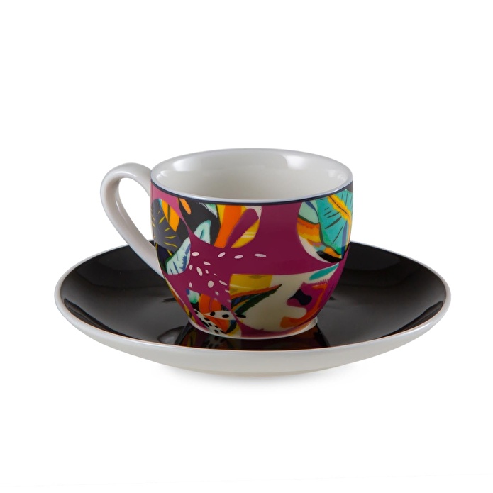 Jumbo Fiori 4'lü Kahve Fincan Takımı 90 ml