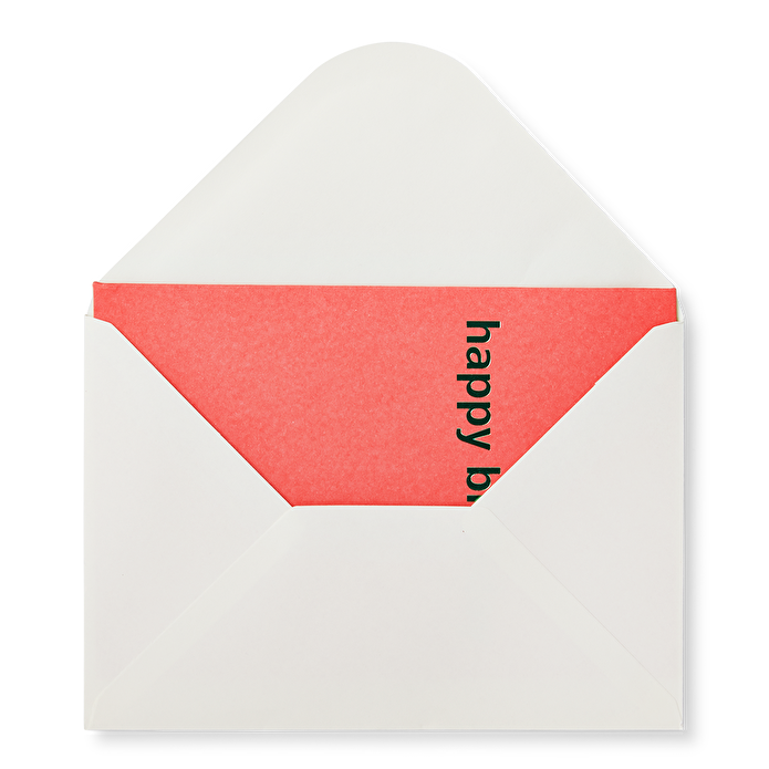 Flying Tiger Copenhagen Pembe Happy Birthday Kart