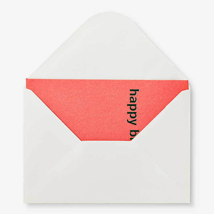 Flying Tiger Copenhagen Pembe Happy Birthday Kart