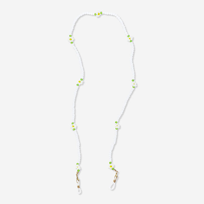 Flying Tiger Copenhagen Beyaz Boncuklu Gözlük Zinciri