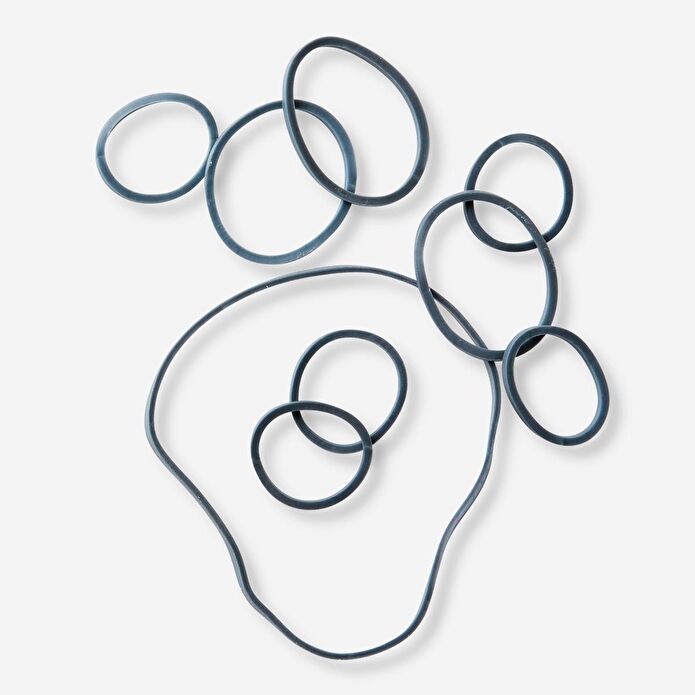 Flying Tiger Copenhagen Gri Renkte Küçük ve Büyük Lastik Bantlar