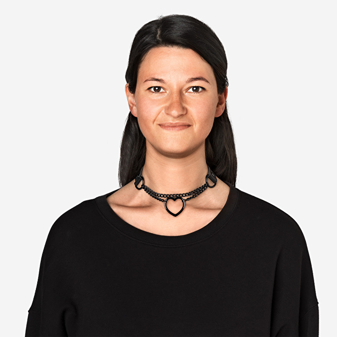 Flying Tiger Copenhagen Siyah Kalpli Chocker