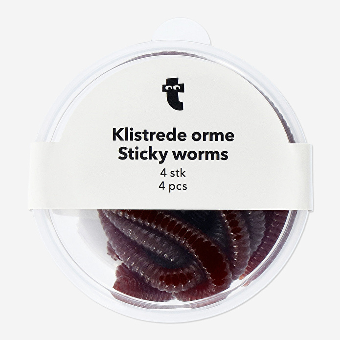 Flying Tiger Copenhagen Kahverengi Yapışkan Solucan Seti