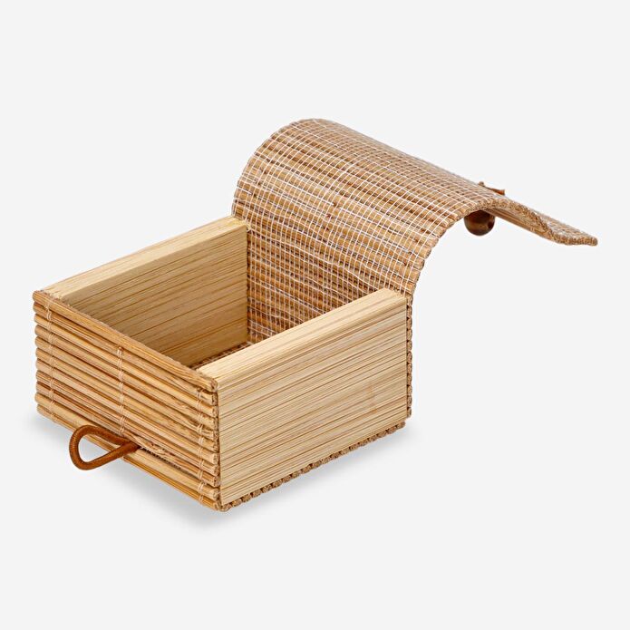 Flying Tiger Copenhagen Bambu Saklama Kutusu 6 x 3,5 cm