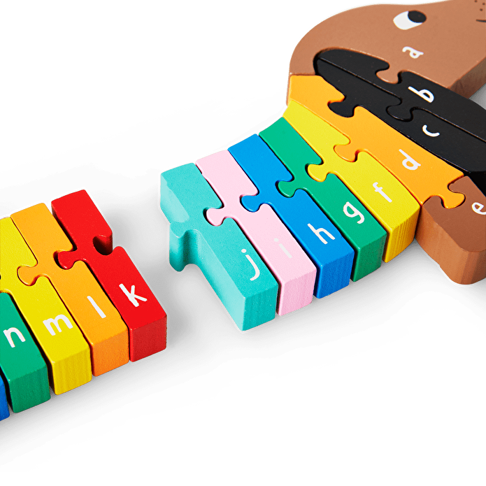 Flying Tiger Copenhagen Sosis Köpek Şeklinde Harfli Ahşap Yapboz