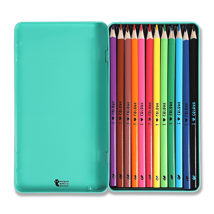 Flying Tiger Copenhagen Metal Kutulu Boya Kalemi Seti