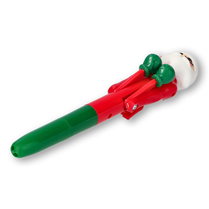 Flying Tiger Copenhagen Yeşil Kırmızı Noel Babalı Kalem 17,2 cm