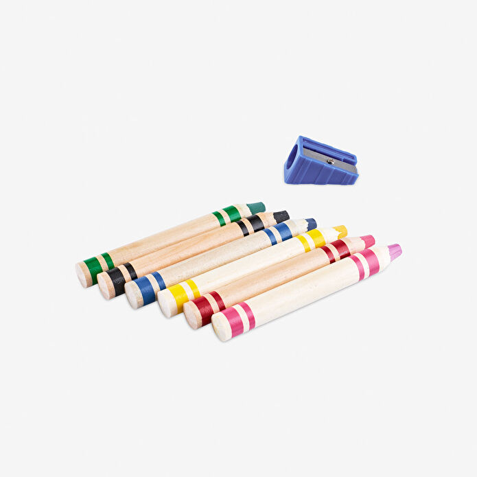 Flying Tiger Copenhagen 6'lı Kalın Boyama Kalemi Seti