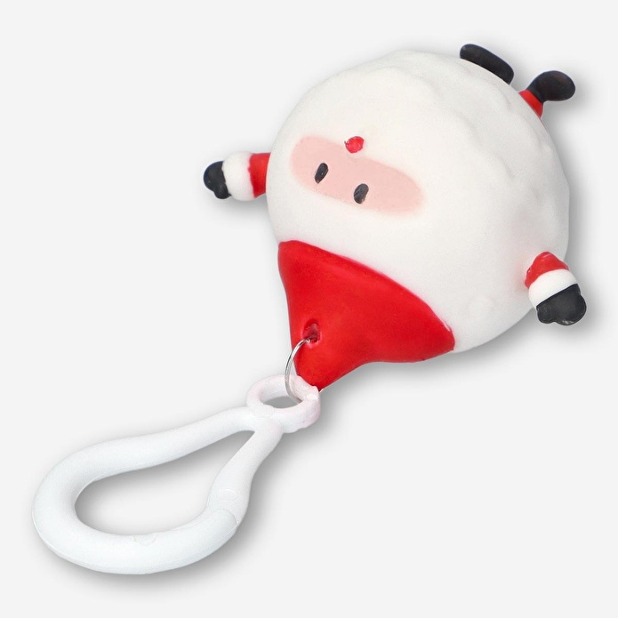 Flying Tiger Copenhagen Kırmızı Beyaz Noel Babalı Yumuşak Anahtarlık