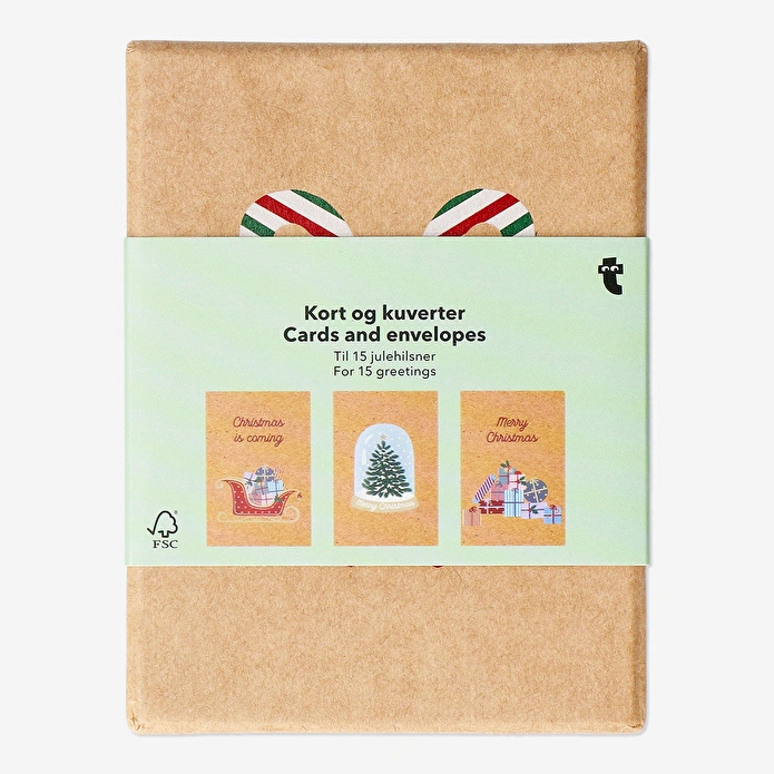 Flying Tiger Copenhagen 15'li Yılbaşı Kartpostal Seti 11 cm x 14,8 cm