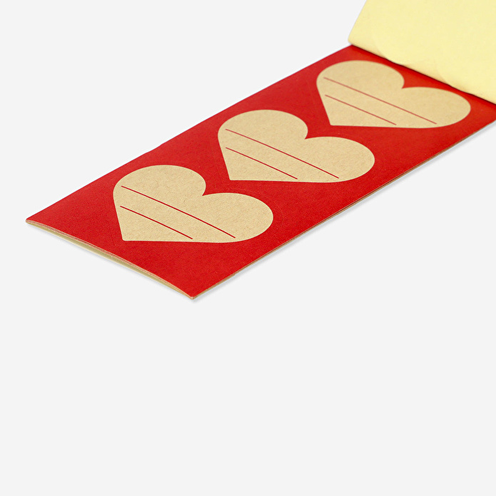 Flying Tiger Copenhagen 15'li Kalp Şekilli Hediye Etiketi Seti