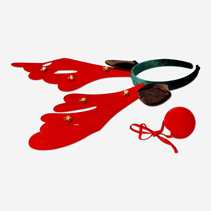 Flying Tiger Copenhagen Kırmızı Burunlu Ren Geyiği Yılbaşı Tacı