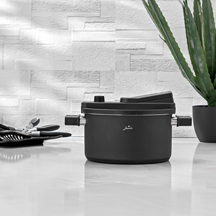 Jumbo Force Fusion Siyah Hızlı Pişirici 6 Lt