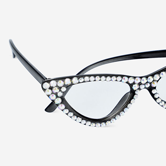 Flying Tiger Copenhagen Gümüş Taşlı Parti Gözlüğü