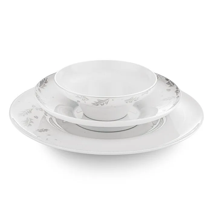 Jumbo Lace Leaf 62 Parça 12 Kişilik Yemek Takımı