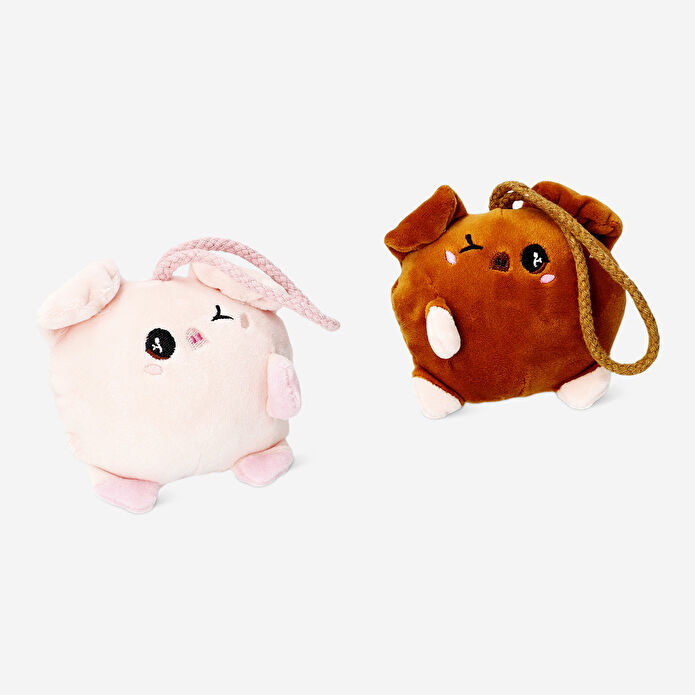 Flying Tiger Copenhagen Mıknatıslı El Ele Tutuşan Peluş Anahtarlık