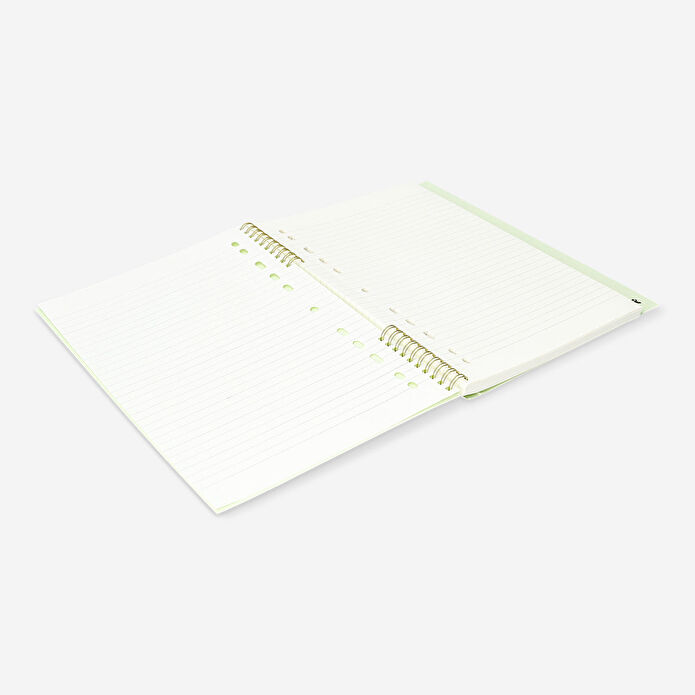 Flying Tiger Copenhagen Çiçek Desenli Çizgili A4 Defter