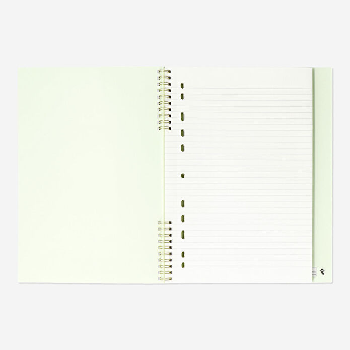 Flying Tiger Copenhagen Çiçek Desenli Çizgili A4 Defter